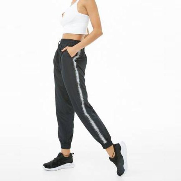 Forever 21 Pants - ⚡️SOLD⚡️  Forever 21 High Rise Femme Panel Slushie Track Pants - Size Medium